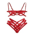 thumbnail image 1 of Ropa interior sexy estilo Europa y Estados Unidos con costura de correa y tentación sexy con soporte de acero, traje sexy de tres puntos, 1 of 5