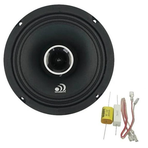 Massive Audio P65XV2 6.5 in. 240W 120 Watt RMS Coaxial Pro Audio Speaker