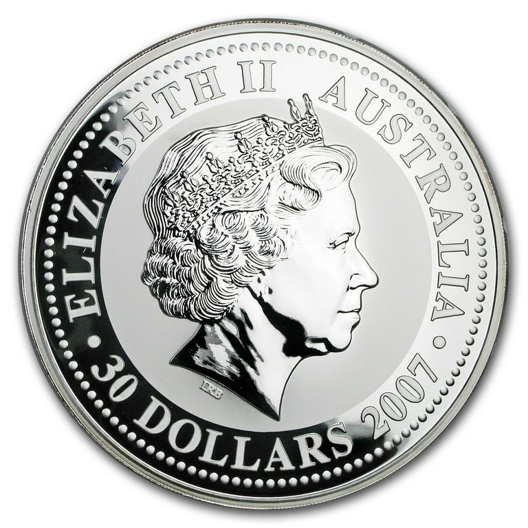 2010 Australia 1 kilo Silver Year of the Tiger BU (Series I