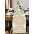thumbnail image 2 of Beige Boho Table Runner Retro Farmhouse Ethnic Abstract Geometric Art Tablerunners 13 x 60 Inch, Table Decorations Tabletop Scarf for Summer Gathering Holiday Farmhouse Kitchen Dining Decor, 2 of 6