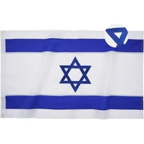 TOPFLAGS 3 x 5 Israel Israeli Flag 3x5 ft Double Sided Embroidered 250D Oxford Nylon Indoor Outdoor Brass Grommets Durable for All Weather