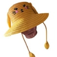 thumbnail image 2 of Press & Play Light-Up Ear Flap Hat for Girls Ages Four to Eight, Yellow, 2 of 5
