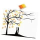 thumbnail image 1 of Lienzo con diseño de árbol de huellas dactilares, libro de visitas para bodas único, regalo considerado, manualidades, fiesta Amarillo, 1 of 9