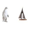 thumbnail image 1 of Escultura de pingüino,Escultura de pingüino para decoración nórdica del hogar,Adorno de mesa con estatua de animal,artesanía para decoración de dormitorio,Escultura de velero,Estatua de, 1 of 8