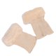 thumbnail image 3 of Qarigey Calentadores de piernas Tejido de ganchillo Faux Trim Flip Calcetines para invierno Cubierta de bota corta Fácil de combinar Puños Toppers Medias Beige Qarigey AP009047-03, 3 of 6