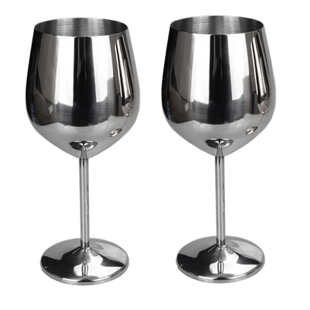 para Vástago de material acero Inoxidable, Copas de 17 Oz Hechas de Lavavajillas, Seguro, Irrompible e Inastillable, para Uso Diar Gloria Copa de acero inoxidable