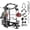 Smith Machine-Black/WB00 Weight Bench-Black/ Barbell-Black/Weight Plates-340LBS, variant on Mikolo Smith Machine Power Cage, Multi-Function Home Gym System with Cable Crossover, 121LB Weight Stack