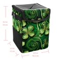thumbnail image 5 of Saint Patrick's Day Foldable with Lid Leak-Proof Hanging Storage Bag Mini Trash Can Car Trash Bin Trash Can for Car, 5 of 6
