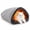 Gray, variant on Cat Sleeping Bag for Indoor Cats, Plush Cat Cave Bed with Semi-Enclosed Burrow Design, Soft Long Fur Lining, Washable Foldable Cat Pouch Bed for Kittens, Cozy Hideaway Nest, 19.3 x 16.9 Inch