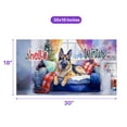 thumbnail image 5 of Watercolor Hello Winter German Shepherd Chill Christmas Welcome Doormat Alsatian Dog Lover Gifts Indoor Outdoor Welcome Mat - 00016, 5 of 5