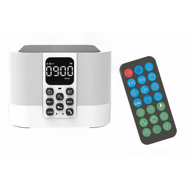 Decodeary White Kids White Noise Sound Machine With 30 Soothing Sounds And Bluetooth Speaker Multifuctional
