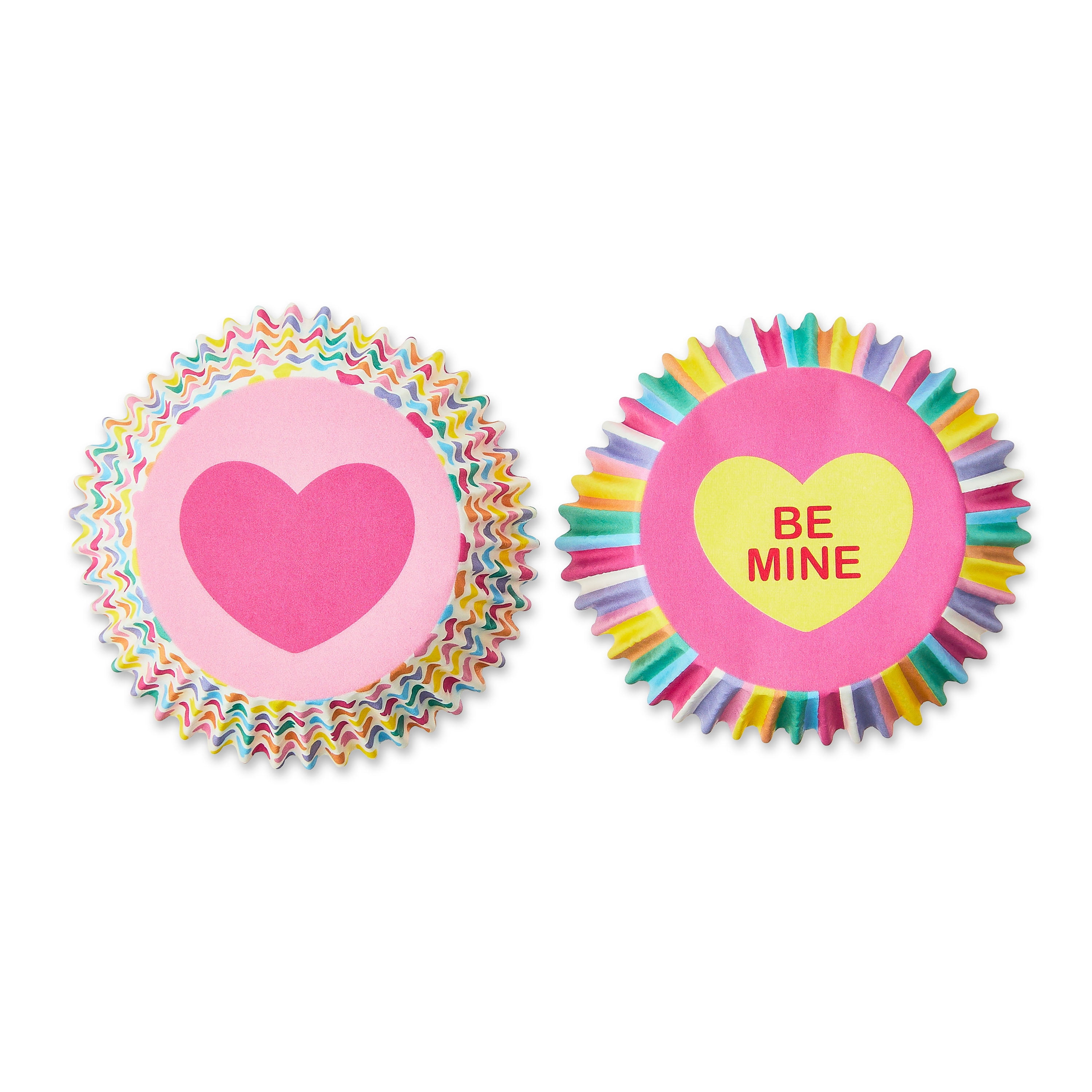 Great Value Pink Conversation Hearts Valentine’s Day Cupcake Decorating Kit, 24 Count