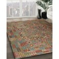 thumbnail image 3 of Ahgly Company Machine Washable Indoor Rectangle Contemporary Dark Almond Brown Area Rugs, 8' x 12', 3 of 7