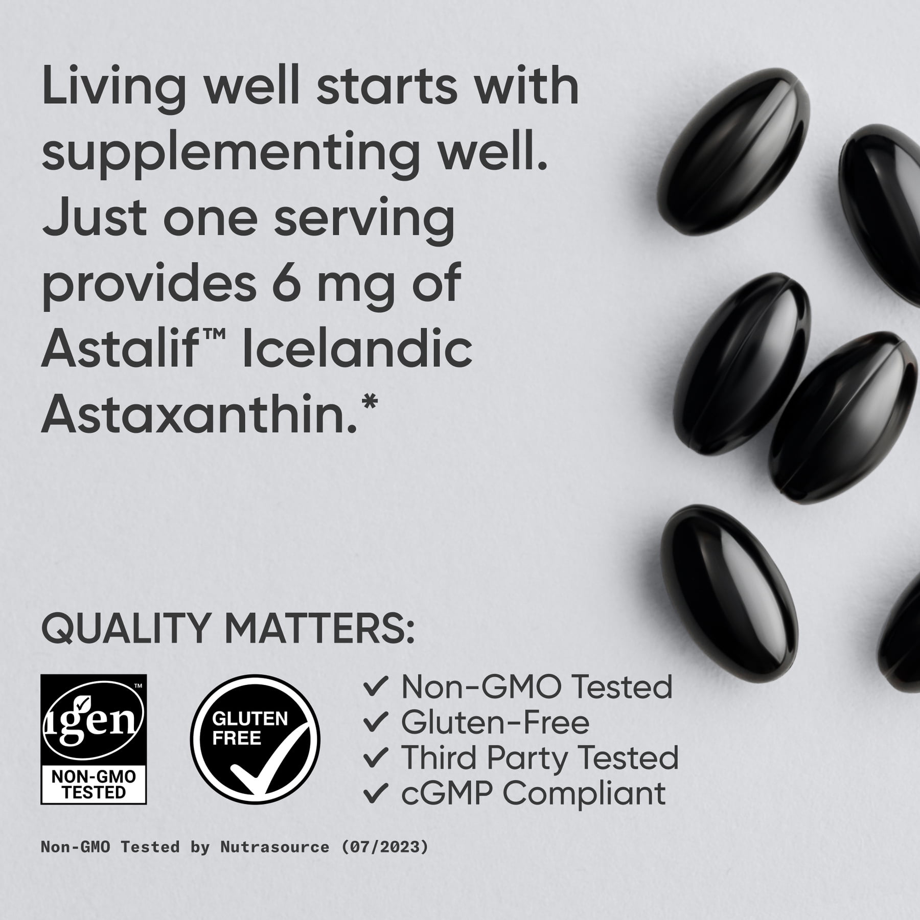 Sports Research® Astaxanthin Supplement from Algae - For Antioxidant Activity, Skin & Eye Health (120 Softgels)