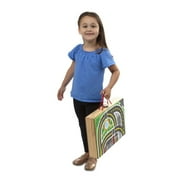 Melissa & Doug 17-Piece Wooden Take-Along Tabletop Railroad and Trains, for Kids and Toddlers 3+