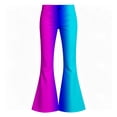 thumbnail image 3 of JAJAHO Girls Flare Leggings Kids Gradient Stretchy Flat Front Bootcut Pants, Sizes 5-16, 3 of 4
