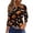 Black #071, variant on Womens Halloween Shirts Bat Ghost 3/4 Sleeve Funny Tunics Witch Spider 2026 Crew Neck Spooky Tops M