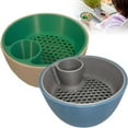thumbnail image 1 of 3D Printed Nut & Seed Bowl Pistachio Bowl With Container 2 In 1 Snack Organizer Serving Bowls With In Trash Compartment For Pistachios Sunflower, 1 of 9