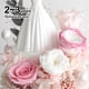 thumbnail image 3 of Decoración de flores eternas, rosa, flor seca, vestido de novia, cubierta de vidrio con luz, regalo de cumpleaños, regalo de vacaciones para familiares y amigos, 3 of 5