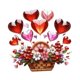 thumbnail image 3 of Mother Day Hanging Ornament 2D Decoración acrílica decorativa Modern Decorative Heart Patrón de flores para regalos festivos para el hogar, 3 of 7