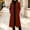 Orange, variant on Women's Solid Turn Down Collar Long Overcoat Long Sleeve Casual Lapel Long Length Trench Coat Elegant Loose Fit Winter Outerwear Jacket for Daily Wear White