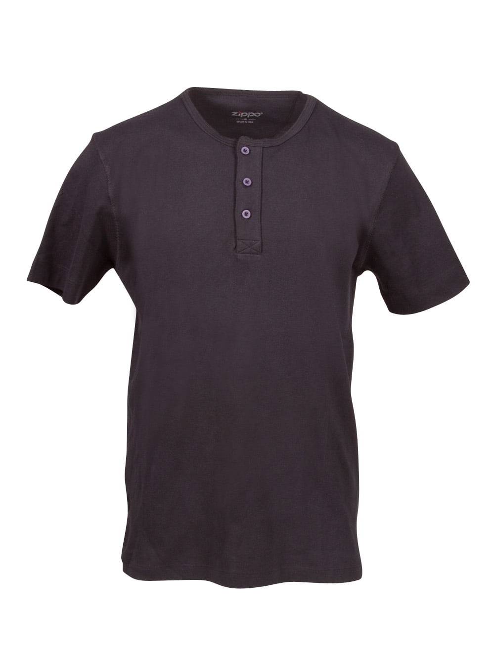 Zippo Collarless 3 Button T-Shirt 