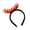 Black, variant on 1Pcs Hot Dog Headband Funny Food Hat , Red Mini Silly Headpiece for Adult Women Cosplayers, Crazy Party Accessory for Halloween Themed Events Vendor Attire 7.7x7.9 Inch Black