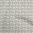 thumbnail image 1 of oneOone Cotton Poplin White Fabric Floral Sewing Fabric By The Yard Printed Diy Clothing Sewing Supplies 56 Inch Wide, 1 of 4