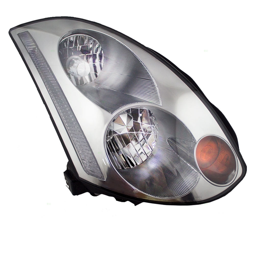 Passenger Side Headlight For Infiniti G35 03-04 Clear Lens 
