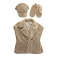 thumbnail image 2 of Time and Tru Womens Faux Shearling Vest, Tan, 2 of 9