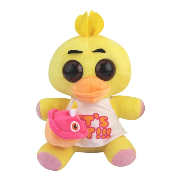KEVCHE 25cm Peluches de FNAF Peluches, Peluche Five Nights at Freddys Peluche FNAF Plush Grande Chica, Oso Freddy Bonnie Foxy Chica Lindos Muñecos de Peluche de FNF Regalos para Niños, Edad 4+