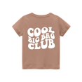 thumbnail image 5 of Toddler Big Brother Shirt,Toddler Baby Boy Big Bro Chenille Club Shirt Brother Announcement Summer Short Sleeve Gift Tee Tops Outfit Light Brown 9-10Y, 5 of 6