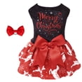 thumbnail image 1 of Vestido para perro CuteBone Merry Christmas Velvet Red XS Small, 1 of 6