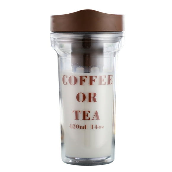 Generic Cold Brew Cup Portable Cold Brew Coffee Maker Cold Brew Coffee Tea Airtight Bottle Iced Coffee Cup with Lid Stainless Steel Filter Reusable Cold Brew Coffee Tea Cup