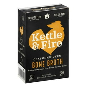 Kettle Fire Grass Fed Beef Bone Broth 17 6 Oz Walmart Com Walmart Com