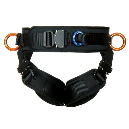 Harness Climbing Men Fusion Climb BD Revolution Pro Bungee Dance Workout Aerial Yoga Trampoline Resistance Training Studio Padded Quick Release Raptor II Buckle Adjustable Half Body Harness Made in USA Unisex Medium Black ()