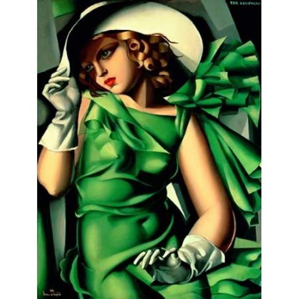 Tamara de Lempicka Autoportrait (Tamara in a Green Bugatti) (1929)