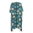 thumbnail image 5 of Xoenoiee Tropical Monstera Palm Leaves Pattern Kimonos for Women Beach Cover Up Loose Swimsuit Bathing Suit Coverup Cardigan Summer Swimwear for Ladies, 5 of 7