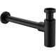 thumbnail image 1 of Sifón de diseño de latón negro mate, sifón para lavabo y lavabo, sifón de botella de 1 1/4 x 32 mm, trampa universal para olores P (hy), 1 of 5
