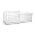 thumbnail image 7 of Sorbus Thin Clear Stackable Portable Project Case Snap-Tight Closure Storage For Board Game, Crafts, Office Supplies - Set of 12, 7 of 7