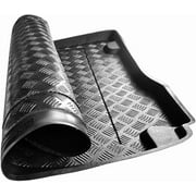 Rezaw-Plast Cargo Mat for Mitsubishi Lancer Sedan 2008 2009 2010 2011 2012 2013 2014 2015 2016 2017 – PE Trunk Liner Raised Edges Odorless Black
