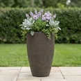 thumbnail image 2 of Algreen Products 87311 Athena Self-Watering Flower Pot and Planter, Brownstone, 2 of 4