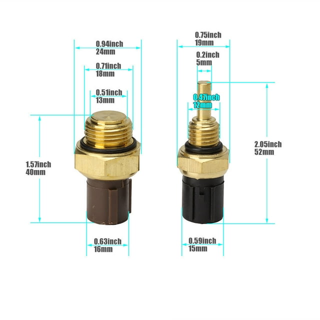 2PCS 37760-P00-003 Cooling Fan Switch & Coolant Temp Sensor for Honda Odyssey