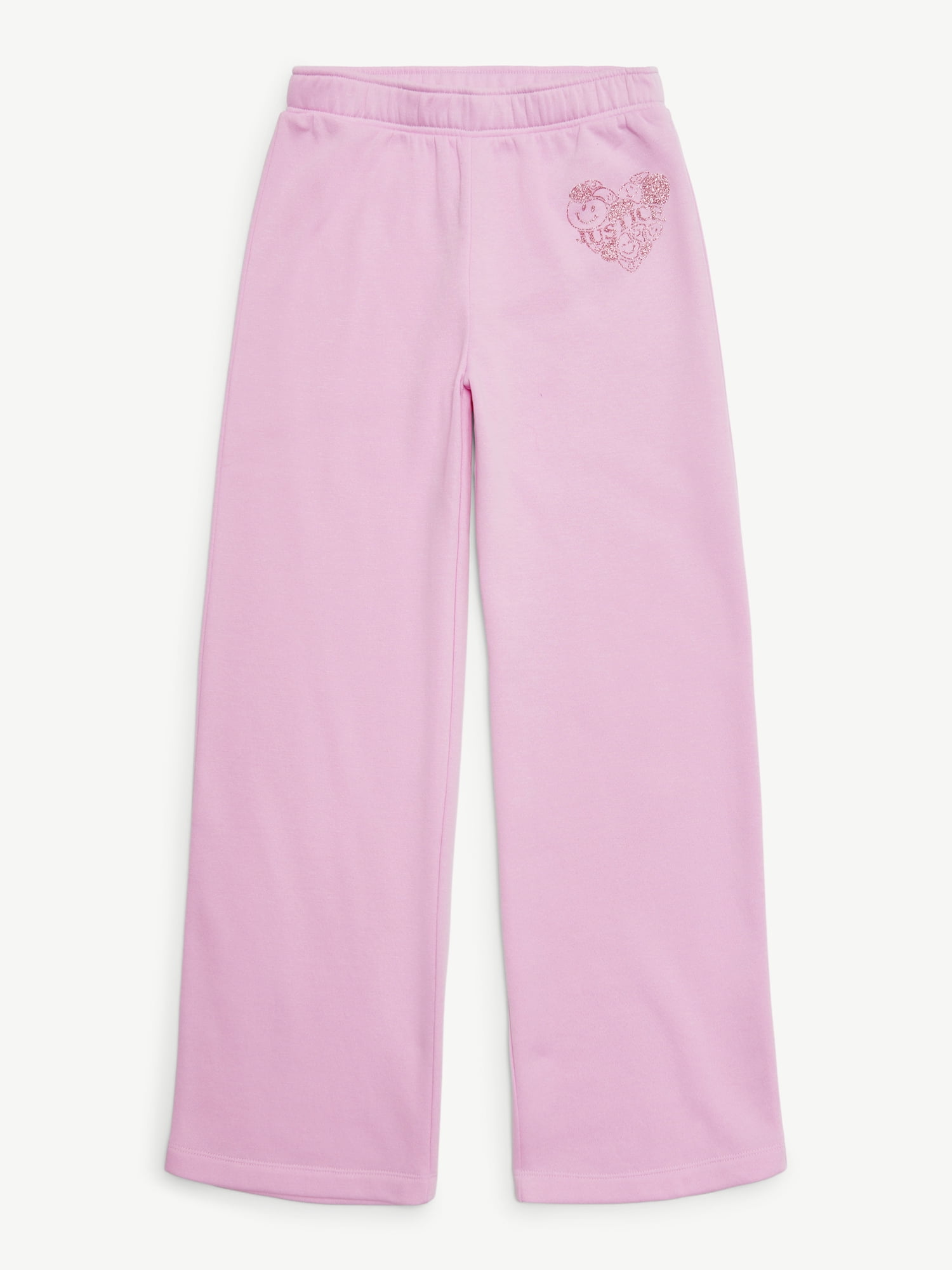 Justice Girls Fleece Wide Leg Pants, Sizes XS - XLP