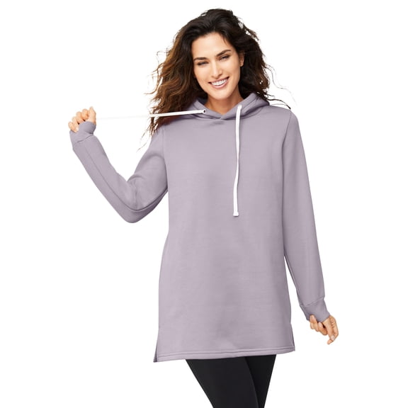 Ellos Plus Size Hooded Sweatshirt Tunic
