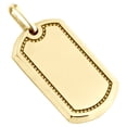 thumbnail image 4 of Real 10K Yellow Gold Army Military Style Dog Tag ID Pendant 1.90" Unisex Charm, 4 of 6