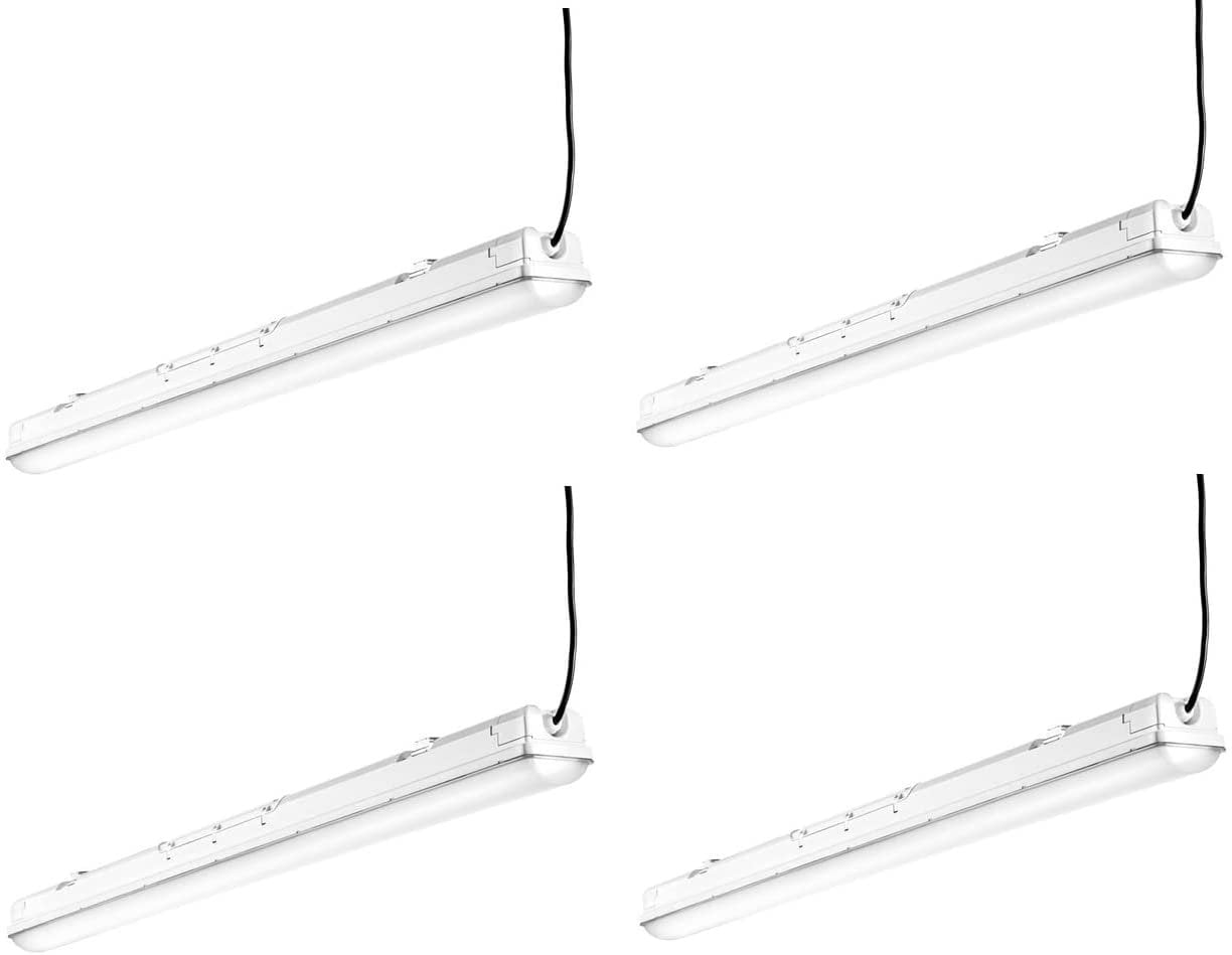 Hyperikon LED Vapor Proof Fixture, 40W=100W, Garage Lighting, Frosted