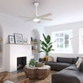 thumbnail image 6 of Hunter - Georgetown Indoor Ceiling Fan With Light, Remote, 52-inch, Fresh White, Modern-style, 6-speed DC Motor, Quick Installation, Energy Star, 52784, 6 of 19