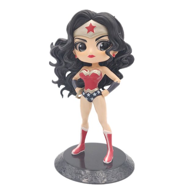 Versión Q de la princesa superhéroe de Marvel Aisha Ann, Harley Quinn y "Supergirl y Catwoman" Regalos de decoración del hogar de muñecas de acción xuanjing unisex