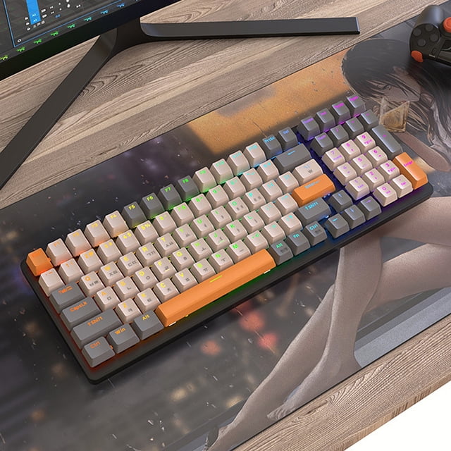 Teclado Gamer compatible con Bluetooth 100 teclas K6 Teclado personalizado 2000mAh Tipo-C